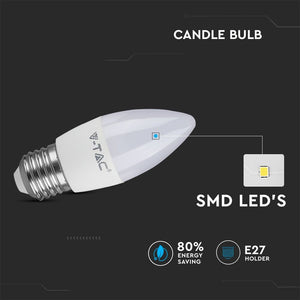 V-TAC LAMPADINA LED E27 5,5W CANDELA