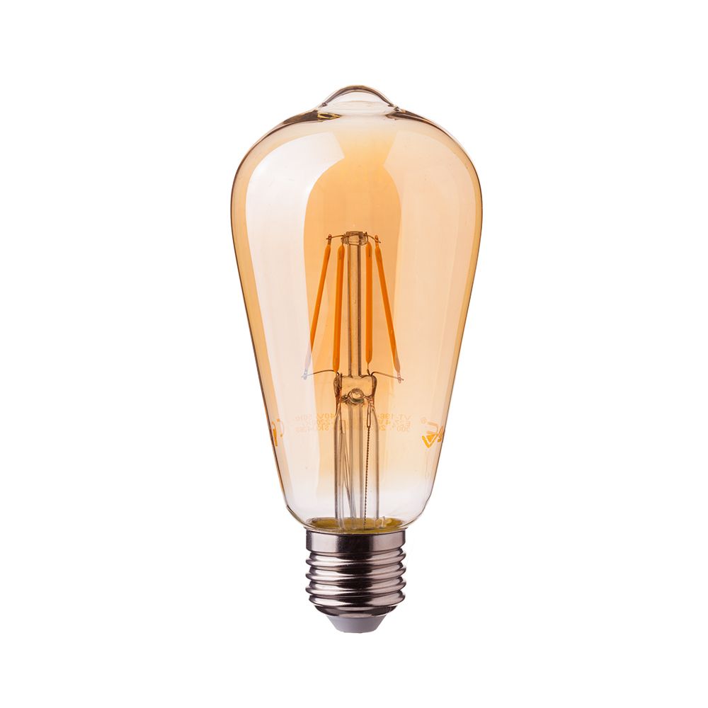 V-TAC LAMPADINA LED E27 4W BULB ST64 FILAMENTO