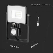 Carica l&#39;immagine nel visualizzatore di Gallery, V-TAC FARETTO LED 10W ULTRA SOTTILE SLIM CHIP SAMSUNG CON SENSORE COLORE BIANCO
