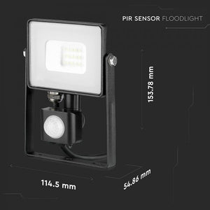 V-TAC FARETTO LED 10W ULTRA SOTTILE SLIM CHIP SAMSUNG CON SENSORE COLORE BIANCO