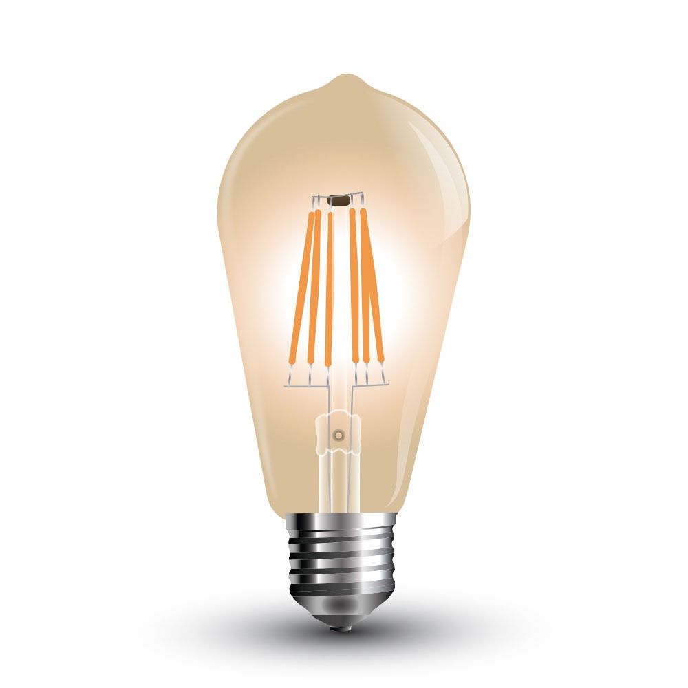 V-TAC LAMPADINA LED E27 8W BULB ST64 FILAMENTO
