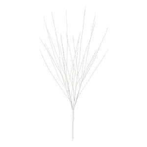 Ramo decorativo bianco h 100 cm, microled bianco caldo