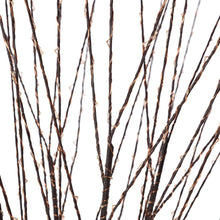 Cargar imagen en el visor de la galería, Ramo decorativo marrone h 180 cm, microled bianco caldo
