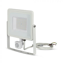 Carica l&#39;immagine nel visualizzatore di Gallery, V-TAC FARETTO LED 50W ULTRA SOTTILE SLIM CHIP SAMSUNG CON SENSORE

