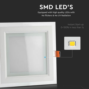 V-TAC SQ PANNELLO LED  6W SMD2835 DA INCASSO