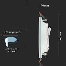 Cargar imagen en el visor de la galería, V-TAC SQ PANNELLO LED  6W SMD2835 DA INCASSO
