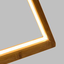 Carica l&#39;immagine nel visualizzatore di Gallery, Abete di Natale in legno naturale con base, 90 cm, led bianco caldo
