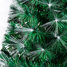 Cargar imagen en el visor de la galería, Albero artificiale verde, fibre ottiche multicolor, 100 cm, led bianco caldo e RGB
