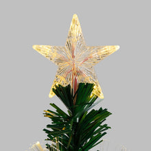 Cargar imagen en el visor de la galería, Albero artificiale verde, fibre ottiche multicolor, 100 cm, led bianco caldo e RGB
