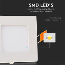 Carica l&#39;immagine nel visualizzatore di Gallery, V-TAC SQ PANNELLO LED QUADRATO 18W SMD DA INCASSO CON DRIVER
