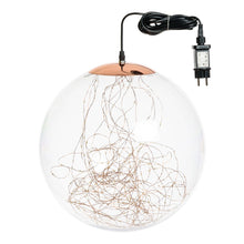 Cargar imagen en el visor de la galería, Lampada vintage a sfera con microled bianco caldo, Ø 40 cm
