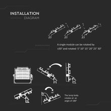 Carica l&#39;immagine nel visualizzatore di Gallery, V-TAC FARO LED 120° 1000W SMD DIMMERABILE CHIP SAMSUNG
