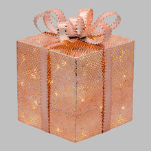 Carica l&#39;immagine nel visualizzatore di Gallery, Pacco Regalo rame o champagne, 40 led bianco caldo
