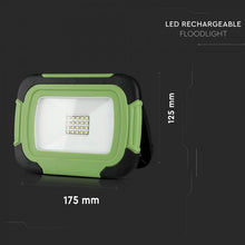 Cargar imagen en el visor de la galería, V-TAC FARO LED SMD 10W MULTIFUNZIONE RICARICABILE A BATTERIA CON CHIP SAMSUNG
