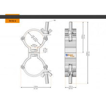 Carica l&#39;immagine nel visualizzatore di Gallery, Global Truss 5032-2B Swivel Coupler
