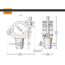 Carica l&#39;immagine nel visualizzatore di Gallery, Global Truss 5034 Half Coupler w. Half Cone
