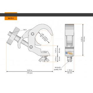 Global Truss 5073-50B Selflock Hook Easy Bk