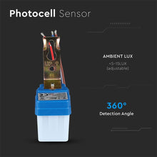 Carica l&#39;immagine nel visualizzatore di Gallery, V-TAC SENSORE FOTOCELLULA CREPUSCOLARE IP44 PER LAMPADINE
