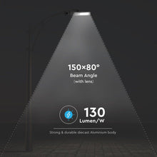 Carica l&#39;immagine nel visualizzatore di Gallery, V-TAC LAMPADA STRADALE LED 160W LAMPIONE SMD CHIP SAMSUNG FASCIO LUMINOSO TYPE 3M
