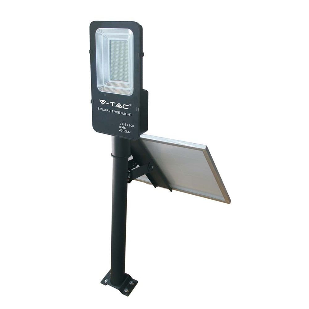 V-TAC  LAMPADA STRADALE LED CON PANNELLO SOLARE 50W LAMPIONE SMD