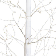 Carica l&#39;immagine nel visualizzatore di Gallery, Pino bianco h 160 cm, 750 microled bianco caldo, cavo argento
