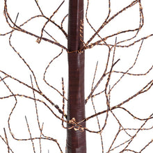 Cargar imagen en el visor de la galería, Pino marrone h 160 cm, 750 microled bianco caldo, cavo rame

