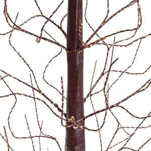 Pino marrone h 160 cm, 750 microled bianco caldo, cavo rame