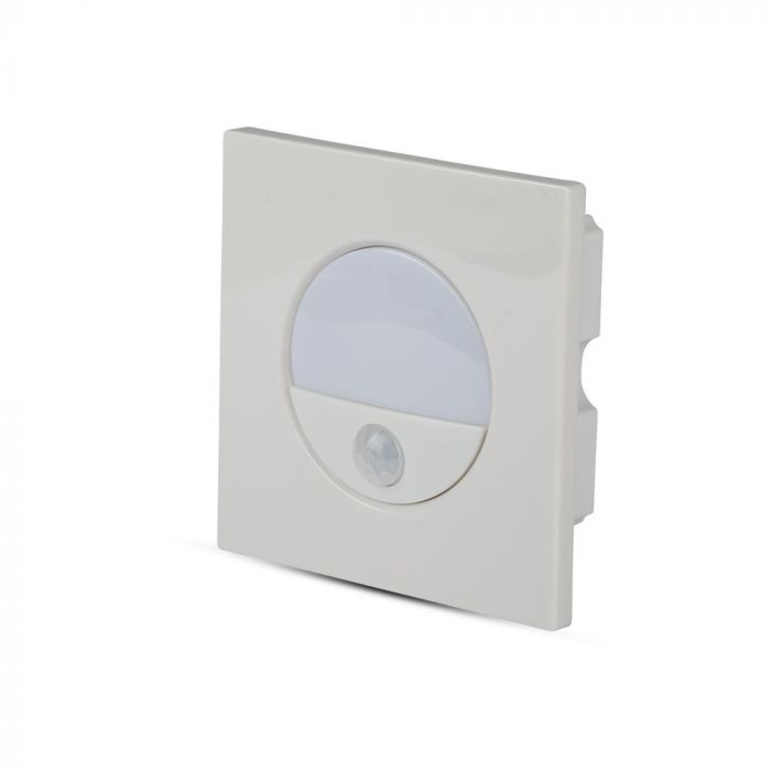 V-TAC PUNTO LUCE LED DA INCASSO QUADRATO 3W CON SENSORE DI MOVIMENTO