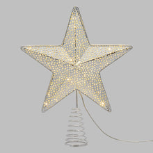 Cargar imagen en el visor de la galería, Puntale albero di natale, 23 led bianco caldo, freddo, o multicolor
