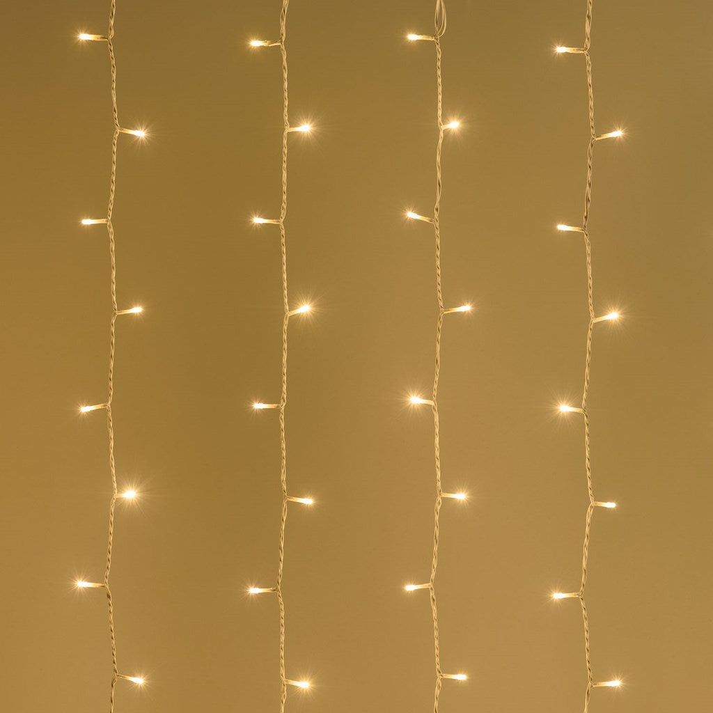 TENDA LED, 1 fino a 12 mt. x h. 2 metri, led  BIANCO CALDO, BIANCO FREDDO E TRADITIONAL