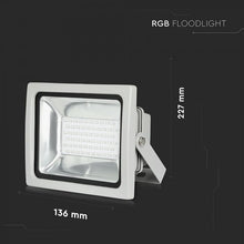 Carica l&#39;immagine nel visualizzatore di Gallery, V-TAC RGB MULTICOLORE FARETTO LED 30W DA ESTERNO CON TELECOMANDO
