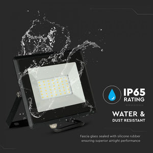 V-TAC E-SERIES FARO LED SMD 30W ULTRA SOTTILE DA ESTERNO