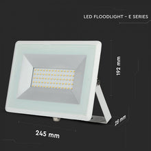 Carica l&#39;immagine nel visualizzatore di Gallery, V-TAC E-SERIES FARO LED SMD 50W ULTRA SOTTILE DA ESTERNO COLORE BIANCO
