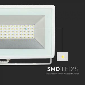 V-TAC E-SERIES FARO LED SMD 50W ULTRA SOTTILE DA ESTERNO COLORE BIANCO