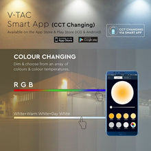 Cargar imagen en el visor de la galería, V-TAC FARO LED 20W CON WIRELESS SMART CONTROL RGB+W DIMMERABILE
