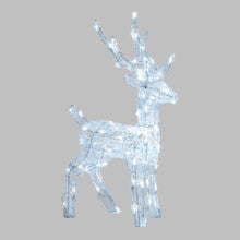 Carica l&#39;immagine nel visualizzatore di Gallery, Renna luminosa in acrilico, 80 led bianco freddo
