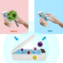 Carica l&#39;immagine nel visualizzatore di Gallery, IGIENIZZATORE LAMPADA RAGGI UV PORTATILE ANTIBATTERICA PER IGIENIZZARE MASCHERINE CON AROMATERAPIA
