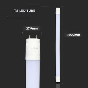 V-TAC SMD TUBO LED NANO PLASTIC T8 G13 18W LAMPADINA 120CM