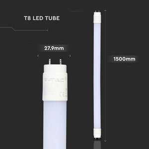 V-TAC  SMD TUBO LED NANO PLASTIC T8 G13 22W LAMPADINA 150CM