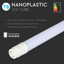 Carica l&#39;immagine nel visualizzatore di Gallery, V-TAC SMD TUBO LED NANO PLASTIC T8 G13 14W LAMPADINA 90CM
