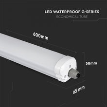 Carica l&#39;immagine nel visualizzatore di Gallery, V-TAC TUBO LED PLAFONIERA 18W LAMPADINA 60CM IMPERMEABILE

