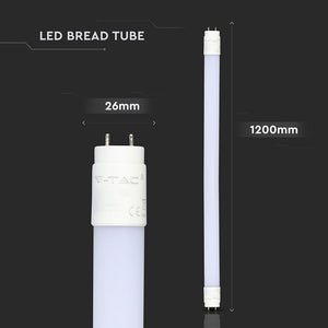 V-TAC SMD TUBO LED T8 G13 18W LAMPADINA 120CM X ALIMENTI