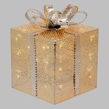 Carica l&#39;immagine nel visualizzatore di Gallery, Pacco Regalo rame o champagne, 40 led bianco caldo
