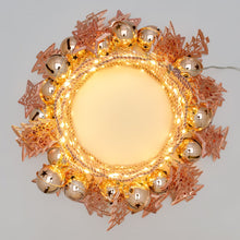 Carica l&#39;immagine nel visualizzatore di Gallery, Catena luminosa con decori rame o champagen, microled bianco caldo

