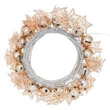 Carica l&#39;immagine nel visualizzatore di Gallery, Catena luminosa con decori rame o champagen, microled bianco caldo
