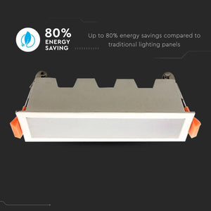 V-TAC PANNELLO LED LINEARE 10W SMD DA INCASSO CON DRIVER