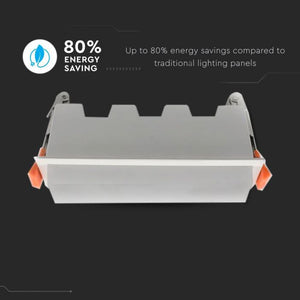 V-TAC PANNELLO LED LINEARE 10W SMD DA INCASSO CON DRIVER