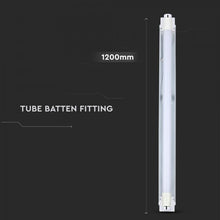 Carica l&#39;immagine nel visualizzatore di Gallery, V-TAC PLAFONIERA SINGOLA CON TUBO LED NANO PLASTIC T8 G13 18W CHIP SAMSUNG LAMPADINA 120CM
