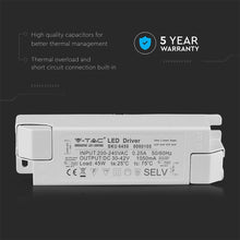 Carica l&#39;immagine nel visualizzatore di Gallery, V-TAC DRIVER PER PANNELLI LED 45W
