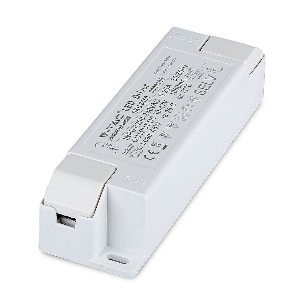 V-TAC DRIVER PER PANNELLI LED 45W